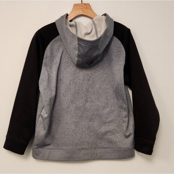 Under Armour Hoodie Fleece Logo Front Pullover Hooded Sweatshirt Youth Large EUC - Picture 7 of 13